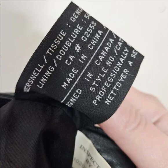 Vintage black genuine leather pant size 27 - Picture 9 of 9